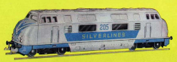 [Lokomotivy] → [Motorov] → [V 200] → 545/76/3: dieselov lokomotiva v barevnm schematu „SILVERLINES“