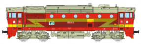 [Lokomotivy] → [Motorov] → [T478.3 „Brejlovec”] → 33341: dieselov lokomotiva erven se lutm bleskem „BA“