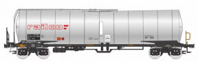 [Nkladn vozy] → [Cisternov] → [4-os s lvkou Zacns, Zacens] → 96200036: kotlov vz stbrn s logem „Railco“