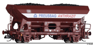 [Nkladn vozy] → [Samovsypn] → [2-os Fcs/Tds] → 17526: nkladn samovsypn vz ervenohnd s nkladem uhl  „PREUSSAG ANTHRAZIT“