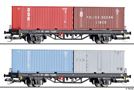 [Soupravy] → [Nkladn] → 01090: set dvou ploinovch voz loench kontejnery 20′