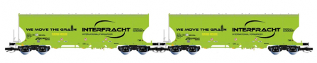 [Soupravy] → [Nkladn] → HN9759: set dvou nkladnch samovsypnch voz na pepravu obil „INTERFRACHT”
