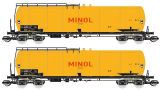 [Soupravy] → [Nkladn] → 120218: set dvou lutch kotlovch voz na lehk oleje „MINOL“