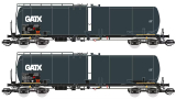 [Soupravy] → [Nkladn] → 120220: set dvou tmav edch kotlovch voz na lehk oleje „GATX“