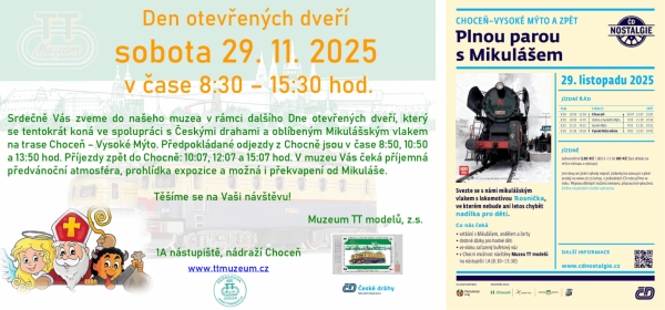 Den otevench dve v Muzeu TT model v Chocni